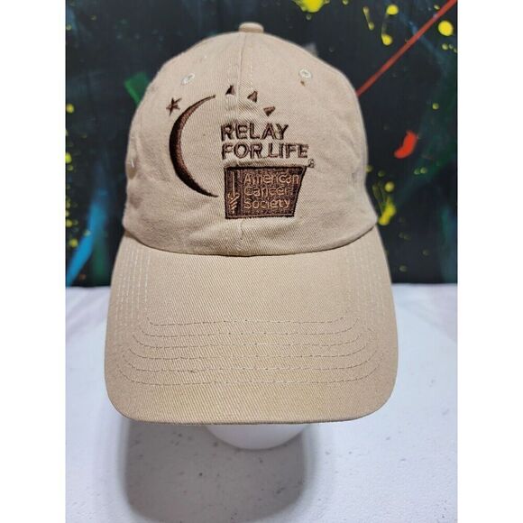 Relay for Life American Cancer Society Baseball Hat‎ Caregiver Strapback #H50 - Picture 1 of 5